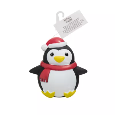 Product Merry & Bright Penguin Vinyl Dog Toy