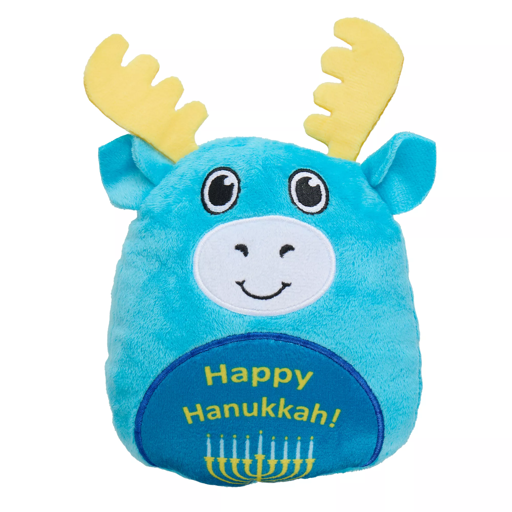 Merry & Bright Hannukah Moose Plush Dog Toy