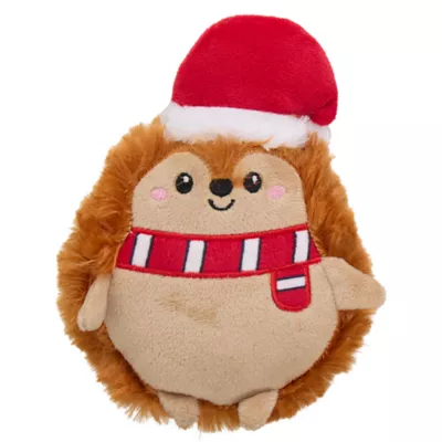 Product Merry & Bright Hedgehog Plush Dog Toy