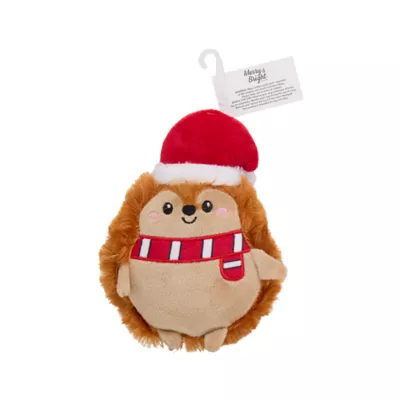 Product Merry & Bright Hedgehog Plush Dog Toy