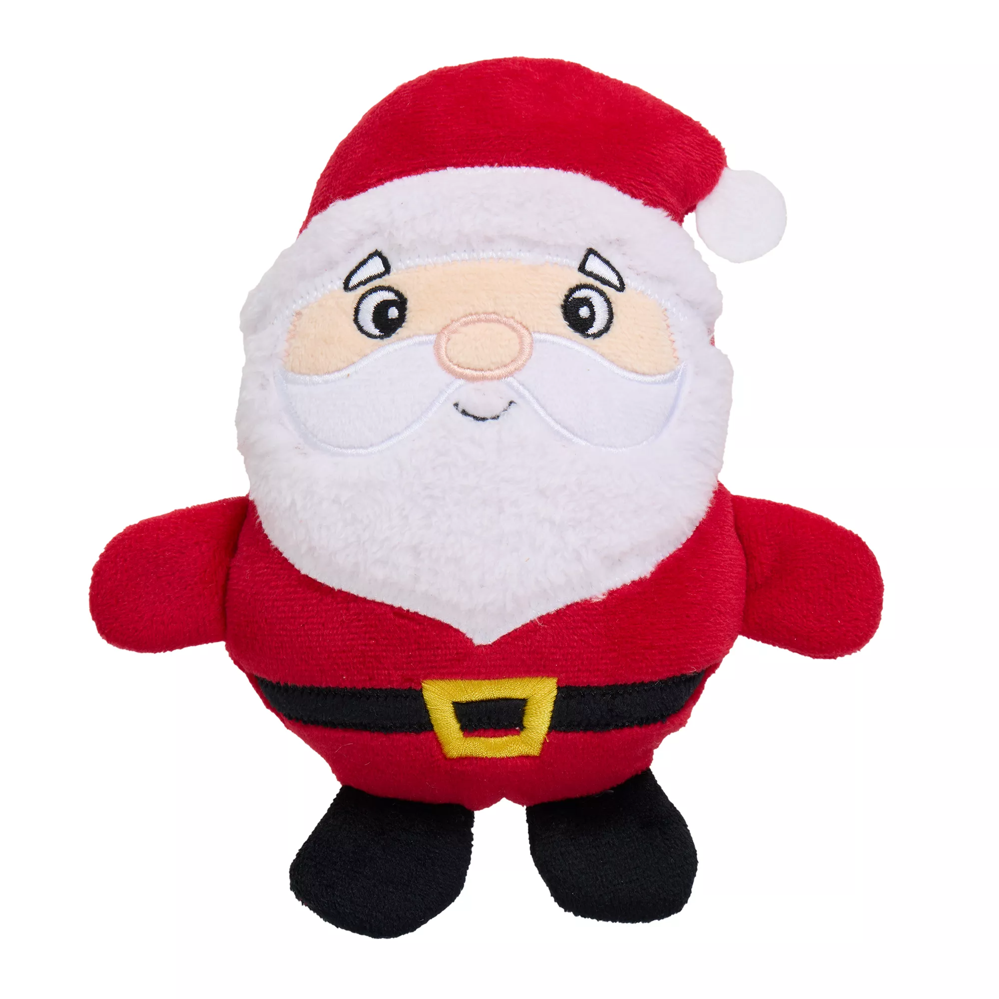 Merry & Bright Santa Plush Dog Toy