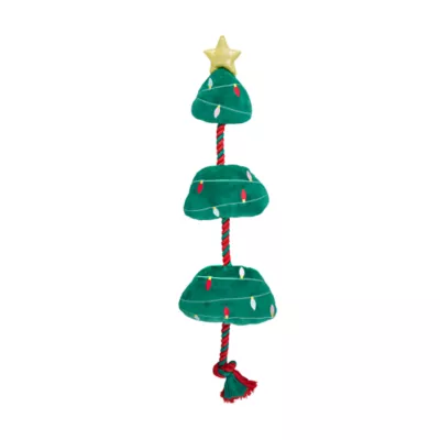 Product Merry & Bright Christmas Tree Rope Dog Toy