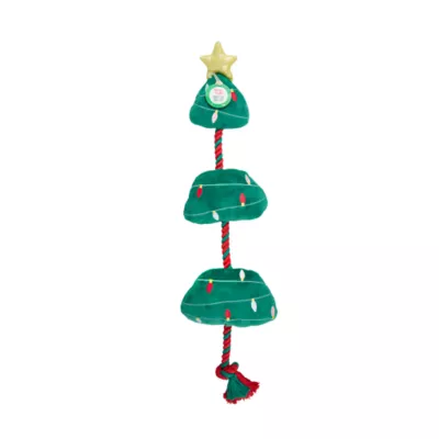 Product Merry & Bright Christmas Tree Rope Dog Toy