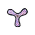 TUFFY® JR Boomerang Pink Leopard Dog Toy image thumbnail 1
