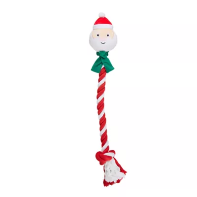 Product Merry & Bright Santa Rope Dog Toy