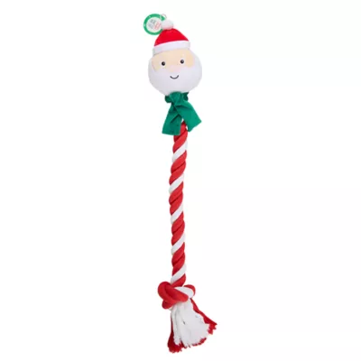 Product Merry & Bright Santa Rope Dog Toy