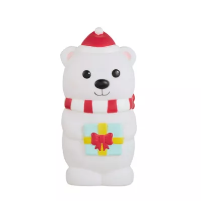 Product Merry & Bright Bear Vinyl Dog Toy