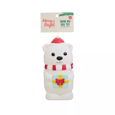 Product Merry & Bright Bear Vinyl Dog Toy