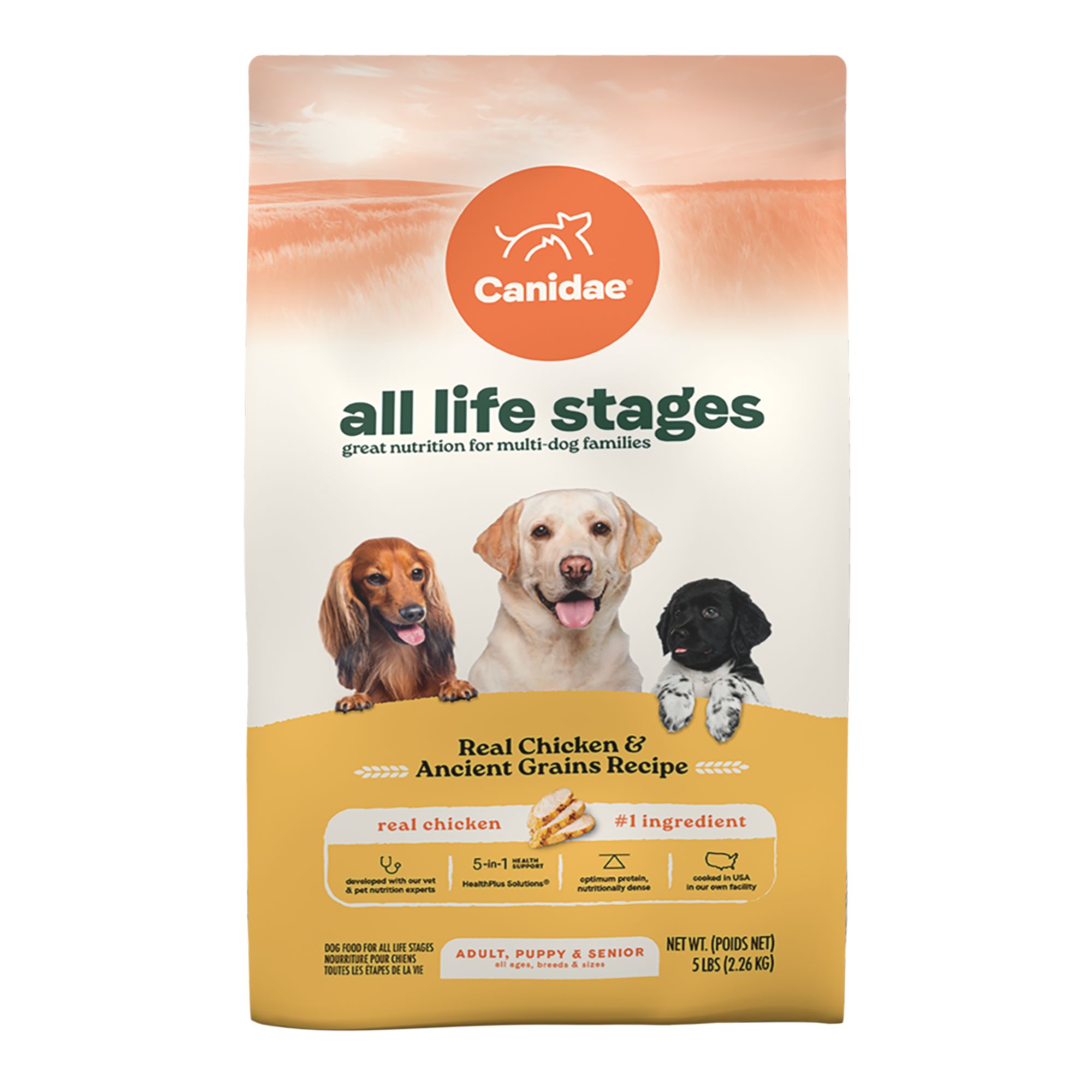 Canidae All Life Stages Real Chicken Ancient Grains Dry Dog Food 5 lb