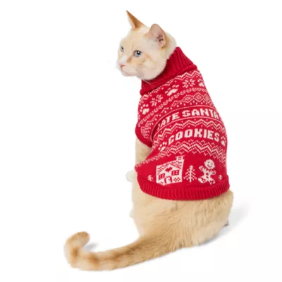 Merry Bright Cookies Ugly Sweater Dog Cat