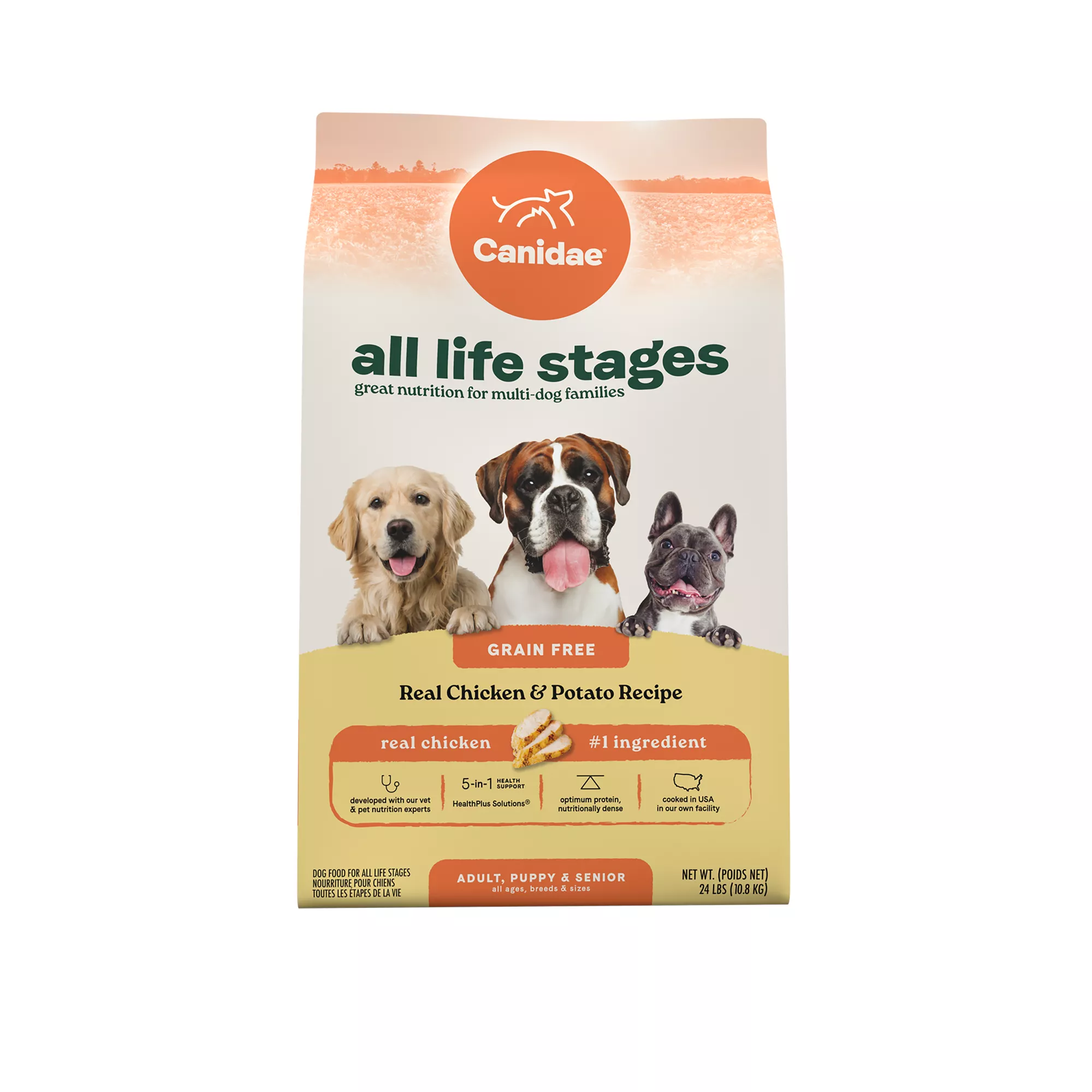 Canidae All Life Stages Dry Dog Food - Grain Free, Chicken & Potato Recipe