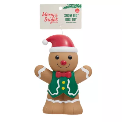 Product Merry & Bright Gingerbread Man Vinyl Dog Toy