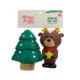 Product Merry & Bright Vinyl Dog Toys 2 Count