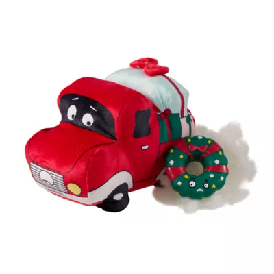 Product OMG Surprise Holiday Joyride Truck Dog Toy