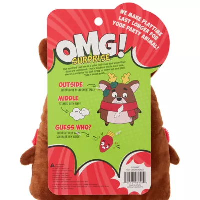 Product OMG Surprise For Goodness Restless Reindeer Man Dog Toy