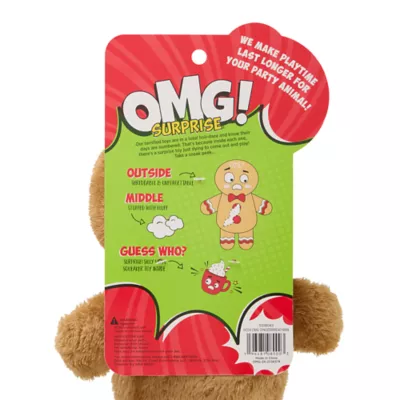 Product OMG Surprise For Goodness Bakes Gingerbread Man Dog Toy