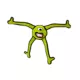 Product TUFFY® Alien Themed Dog Toy- Green Legs