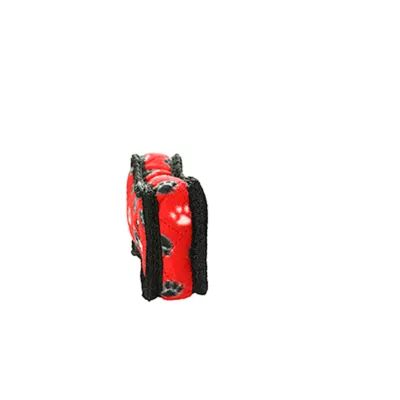 Product TUFFY® JR Thick Bone Red Paw Dog Toy