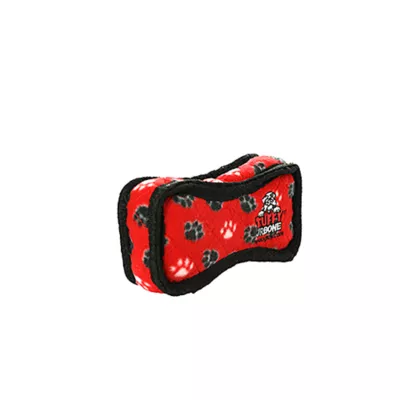Product TUFFY® JR Thick Bone Red Paw Dog Toy