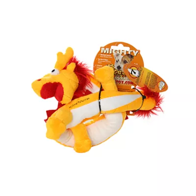 Product MIGHTY JR Dragon Yellow Dog Toy