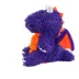MIGHTY Microfiber Ball Med Dragon Purple Dog Toy image thumbnail 2