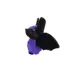 MIGHTY Microfiber Ball Med Bat Purple Dog Toy image thumbnail 2