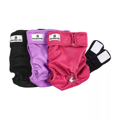 Pet Parents® Dog Diaper, Princess - Includes 3 Dog Diapers, 2 Extendrs® - Image 1