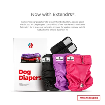 Pet Parents® Dog Diaper, Princess - Includes 3 Dog Diapers, 2 Extendrs® - Image 2