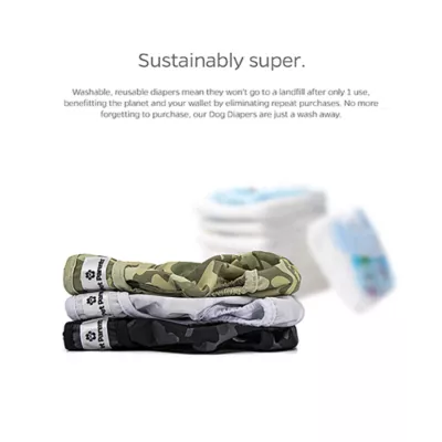 Pet Parents® Dog Diaper, Camo - Includes 3 Dog Diapers, 2 Extendrs® - Image 6