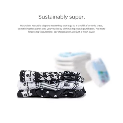 Product Pet Parents® Dog Diaper, Luxe - Includes 3 Dog Diapers, 2 Extendrs®