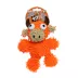 MIGHTY JR Microfiber Ball Bull Orange Dog Toy image thumbnail 5