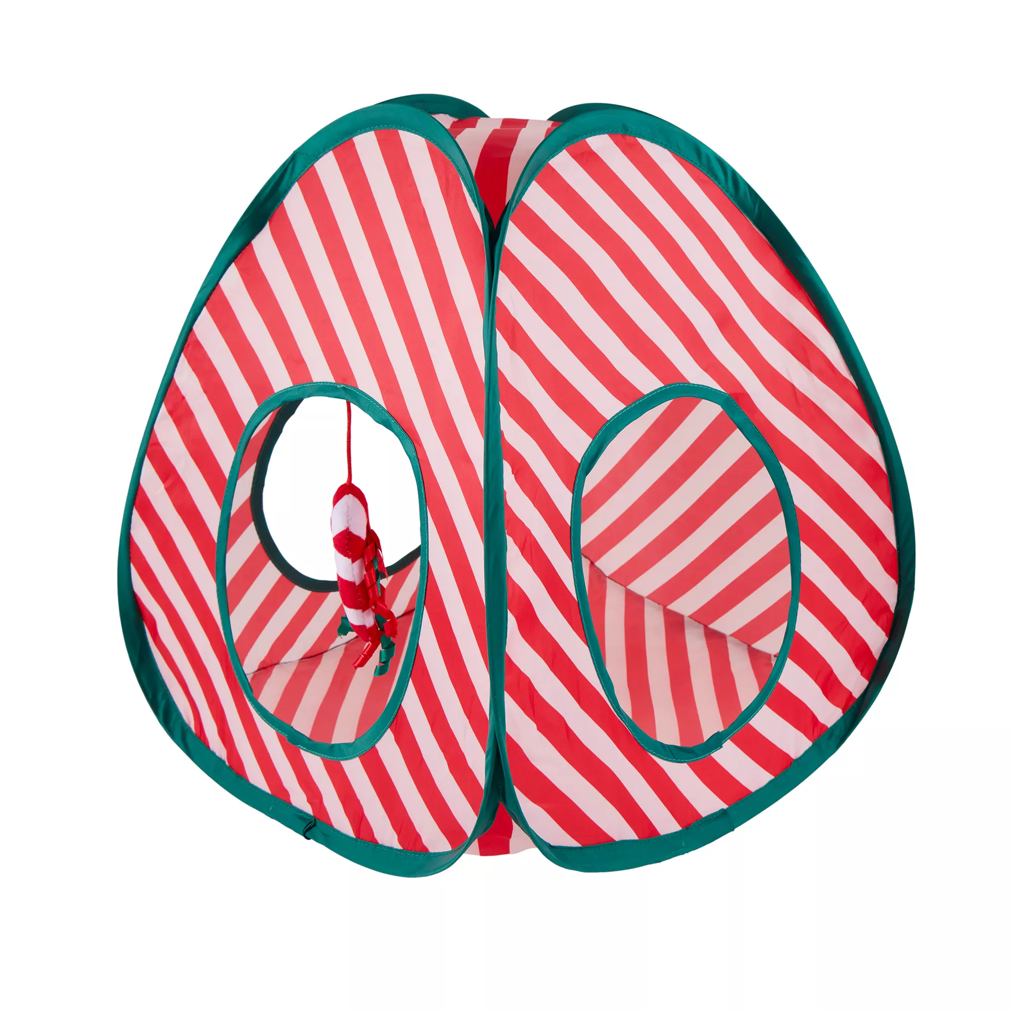 Merry & Bright&trade; Candy Can Striped Pop-Up Cat Tent