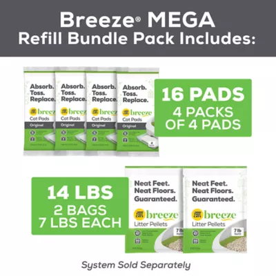 Purina Tidy Cats Breeze Mega Refill Bundle Pack