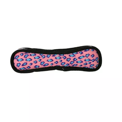 Product TUFFY® Ultimate Bone Pink Leopard Dog Toy