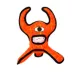 TUFFY® Red Horned Alien Dog Toy image thumbnail 1
