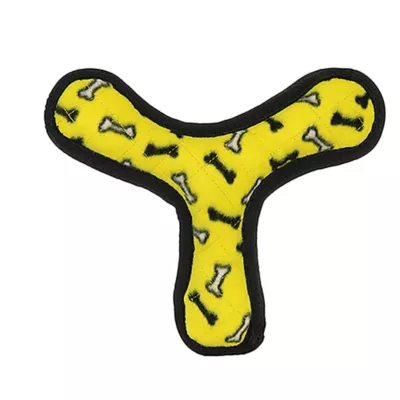 Product TUFFY® Ultimate Boomerang Yellow Bone Dog Toy