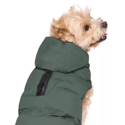 Product Canada Pooch Waterproof Dog Puffer Jacket - Army Green