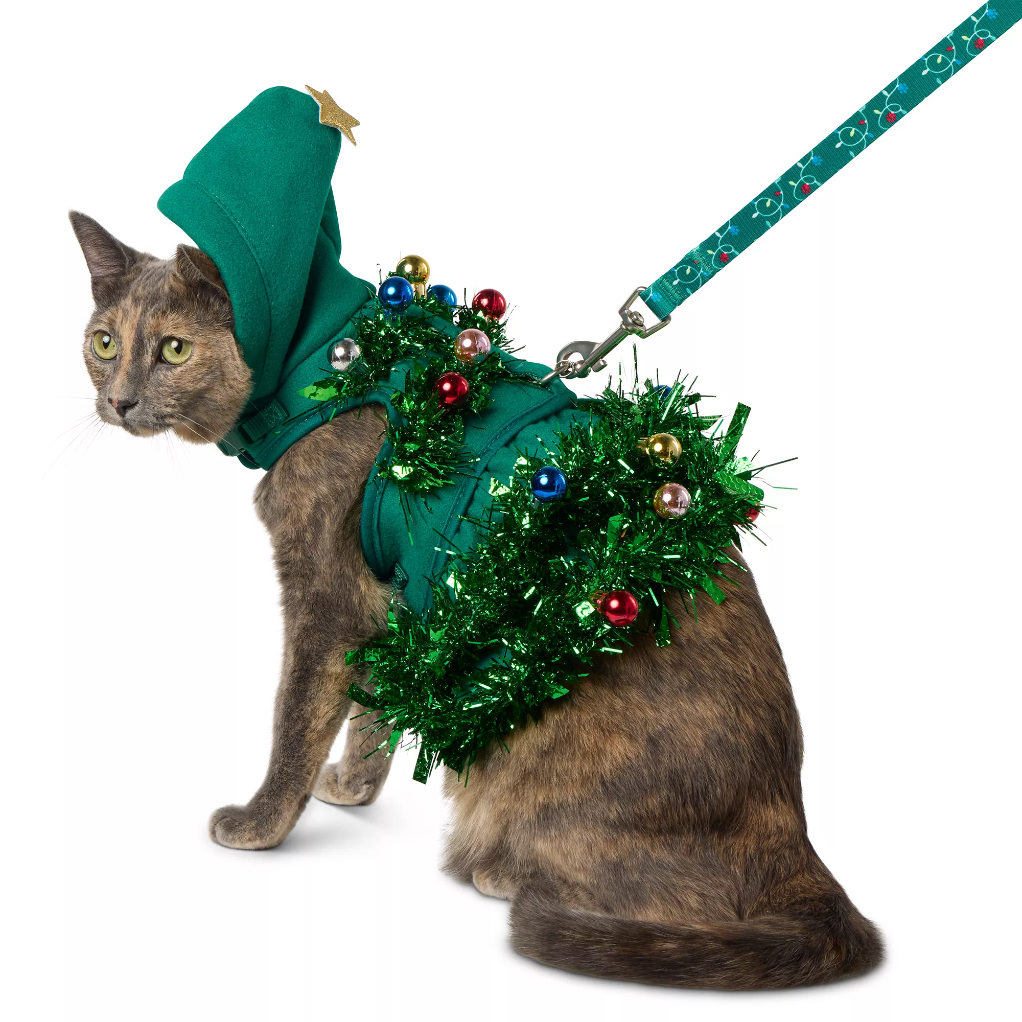 Merry & Bright&trade; Tree Cat Harness and Leash Combo Set