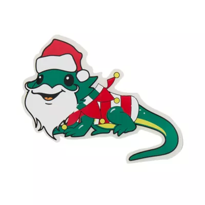 Merry & Bright Beardie Terrarium Cling - Image 1