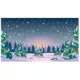 Product Merry & Bright Snowy Forest Terrarium Background Cling