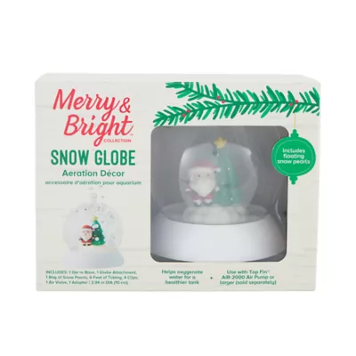 Product Merry & Bright Snow Globe Aquarium Ornament