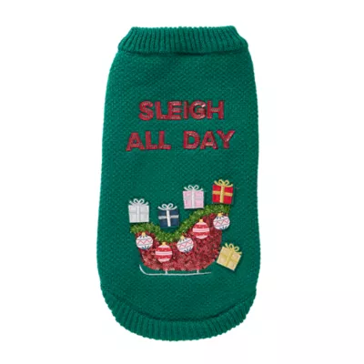 Product Merry & Bright Sleigh Ugly Sweater, Dog & Cat