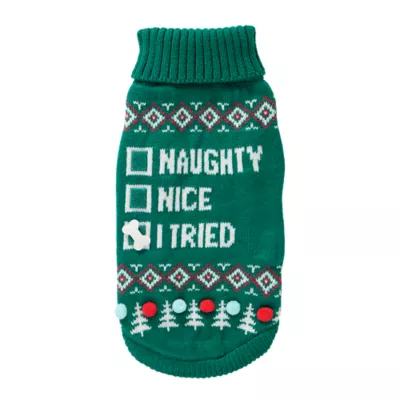 Product Merry & Bright I Tried Ugly Sweater, Dog & Cat