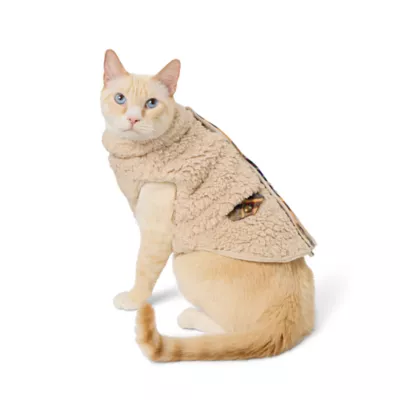 Product Merry & Bright Tan Sherpa Vest, Dog & Cat