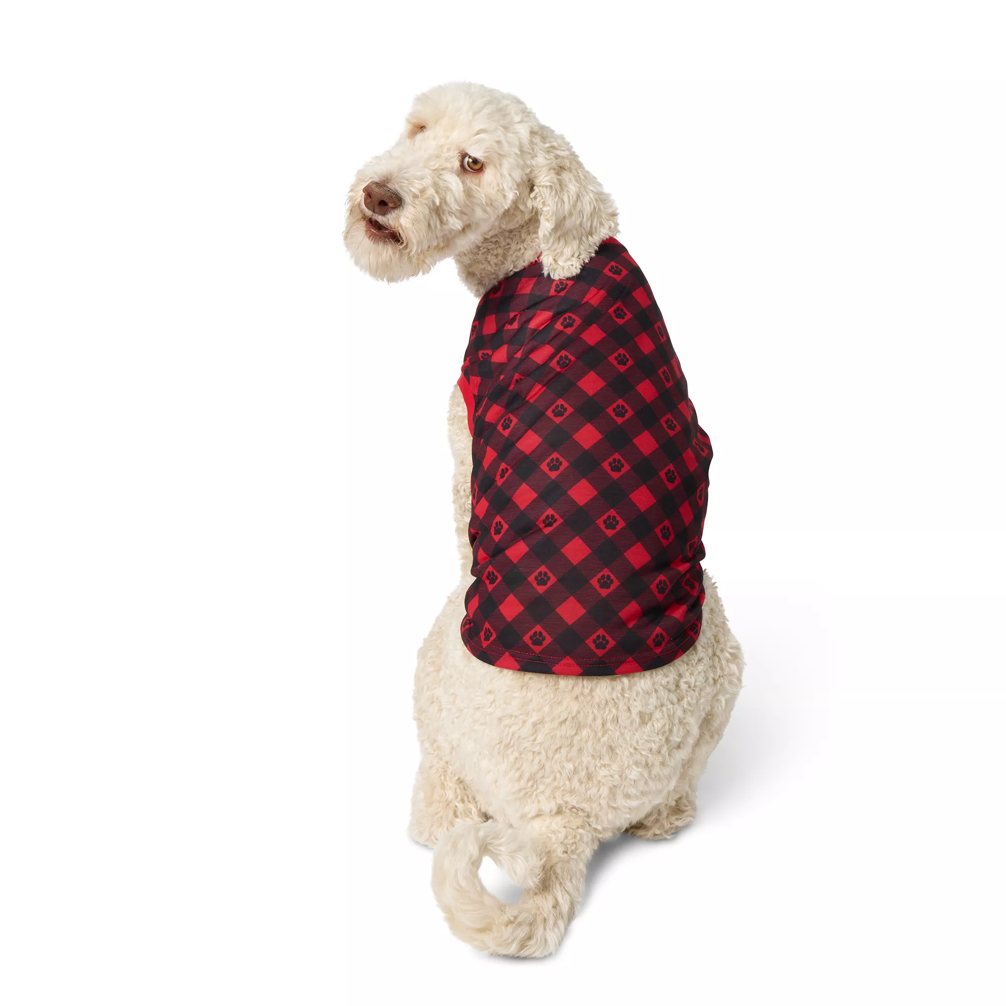 Merry & Bright&trade; Buffalo Checkered Dog Tee, Dog & Cat