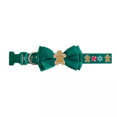 Product Merry & Bright Gingerbread Man Dog Collar