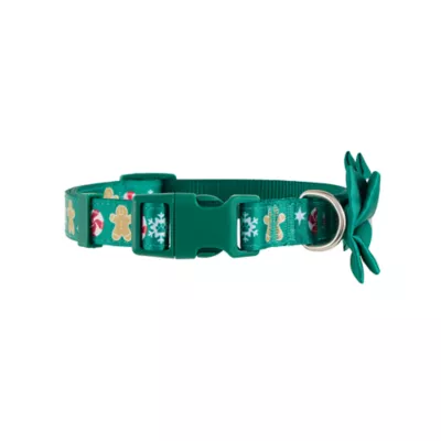 Product Merry & Bright Gingerbread Man Dog Collar