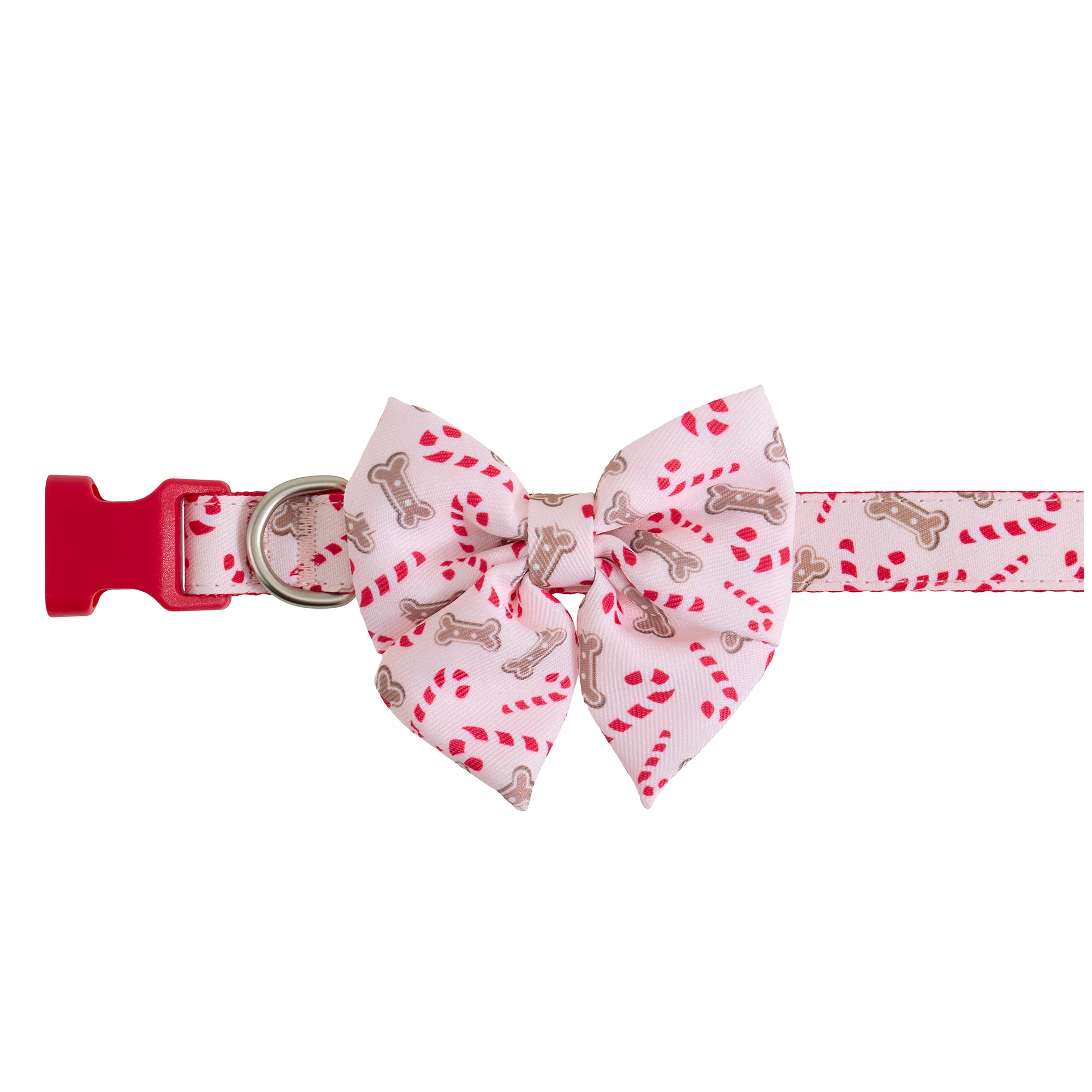 Merry & Bright&trade; Pink Peppermint Dog Collar