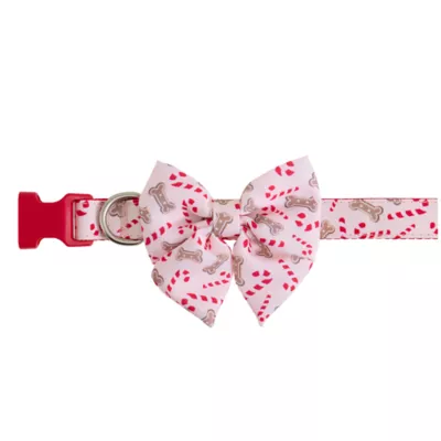 Product Merry & Bright Pink Peppermint Dog Collar