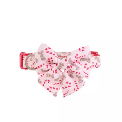 Product Merry & Bright Pink Peppermint Dog Collar